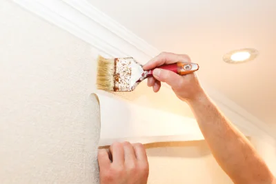 Pose de papier peint au Mesnil-au-Grain — revêtements muraux et toiles de verre